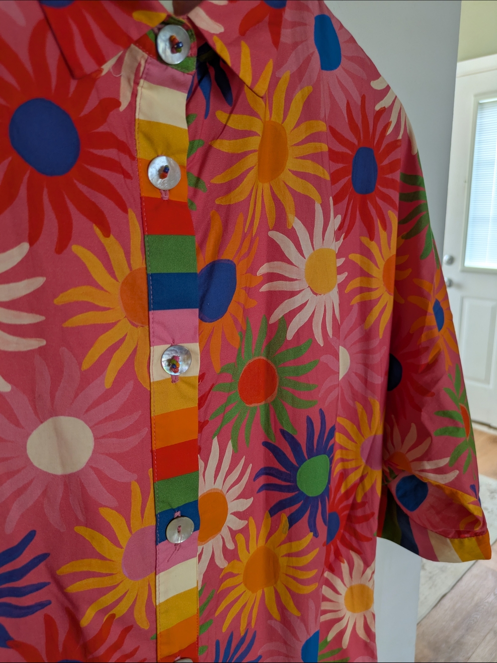 Farm Rio Rainbow Floral Midi Dress | Worn Once | Excellent Condition - Picture 5 of 7